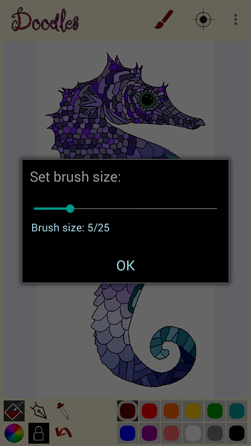 Brush size